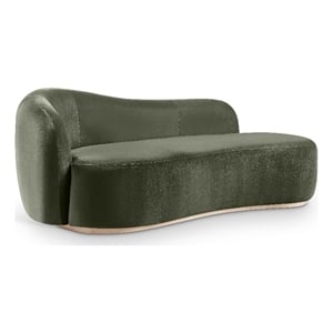 Meridian Furniture Gustavo Green Velvet Upholstered Chaise
