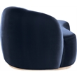 Meridian Furniture Gustavo Navy Velvet Upholstered Chaise