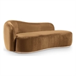 Meridian Furniture Gustavo Saddle Velvet Upholstered Chaise
