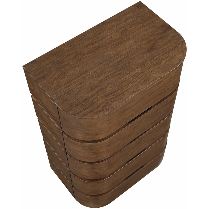 Meridian Furniture Annalise Brown Solid Wood Chest