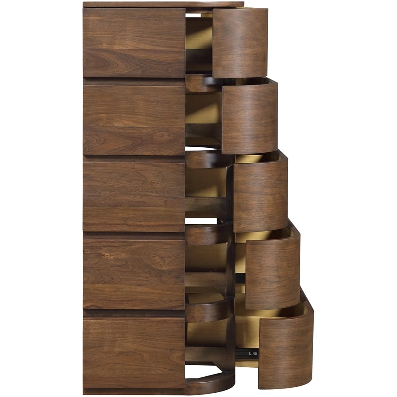 Meridian Furniture Annalise Brown Solid Wood Chest