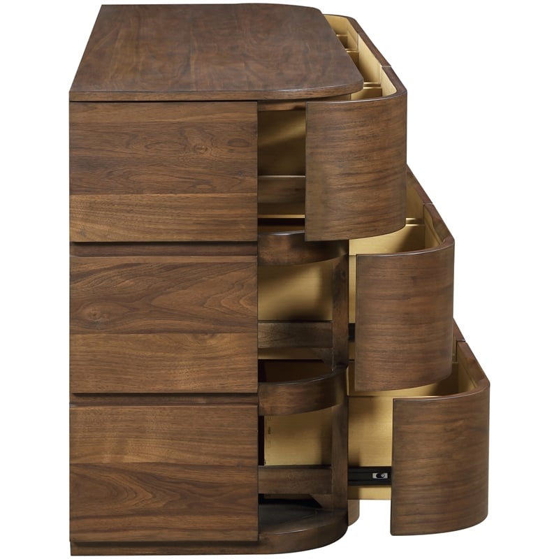 Meridian Furniture Annalise Brown Solid Wood Dresser