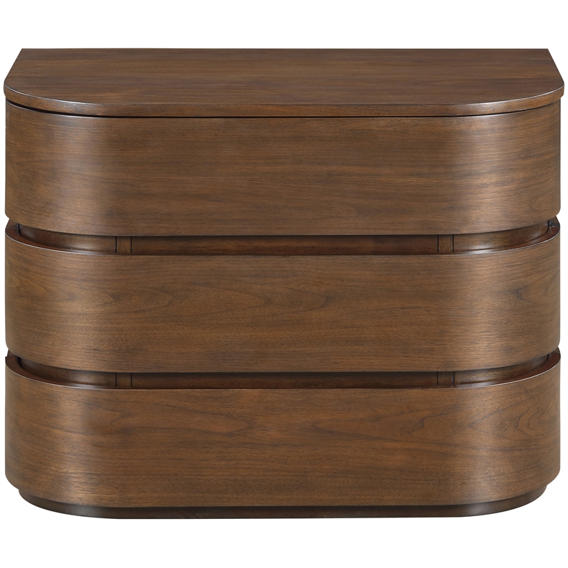 Meridian Furniture Annalise Brown Solid Wood Night Stand