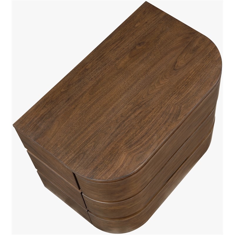 Meridian Furniture Annalise Brown Solid Wood Night Stand