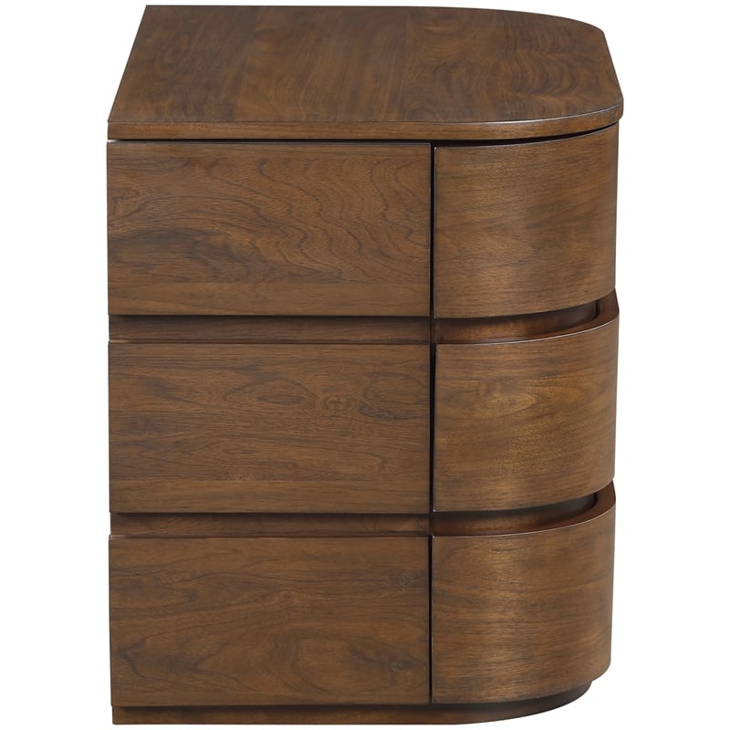 Meridian Furniture Annalise Brown Solid Wood Night Stand
