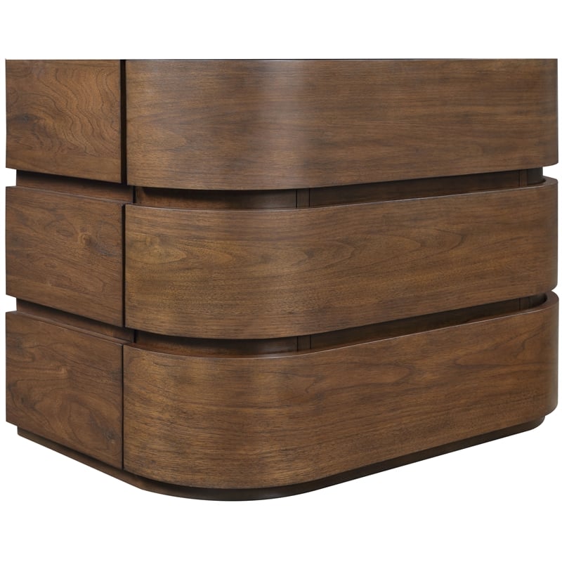Meridian Furniture Annalise Brown Solid Wood Night Stand