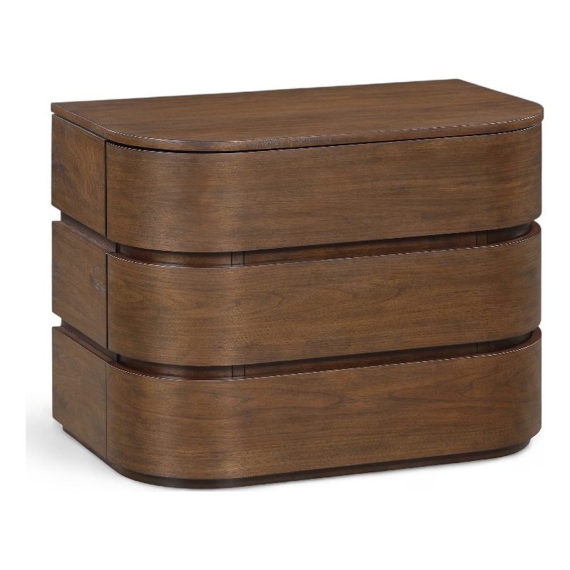 Meridian Furniture Annalise Brown Solid Wood Night Stand