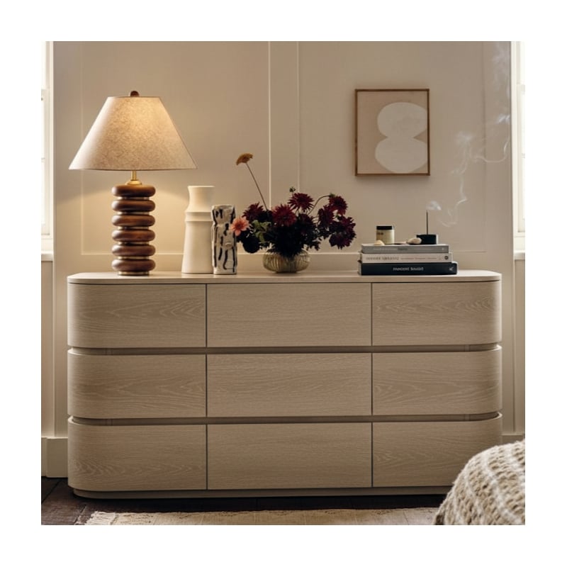 Meridian Furniture Annalise Natural Solid Wood Dresser