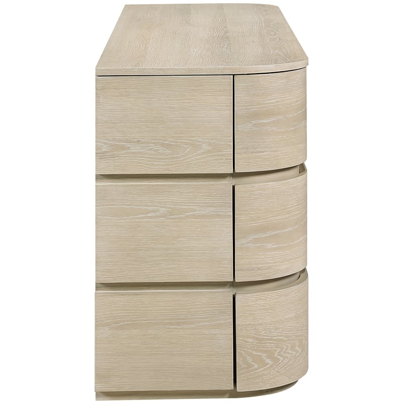 Meridian Furniture Annalise Natural Solid Wood Dresser