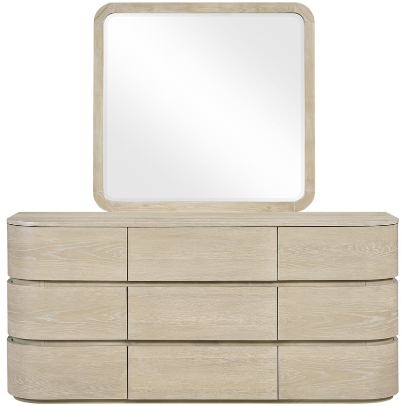 Meridian Furniture Annalise Natural Solid Wood Dresser