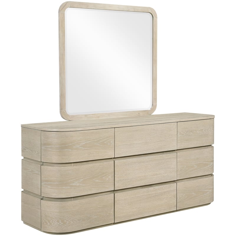 Meridian Furniture Annalise Natural Solid Wood Dresser