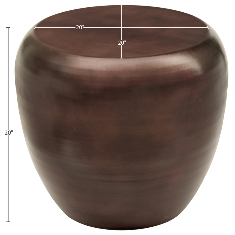 Meridian Furniture Capsule Brown Aluminum End Table