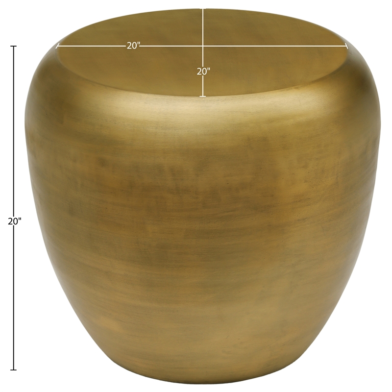 Meridian Furniture Capsule Gold Aluminum End Table