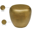 Meridian Furniture Capsule Gold Aluminum End Table