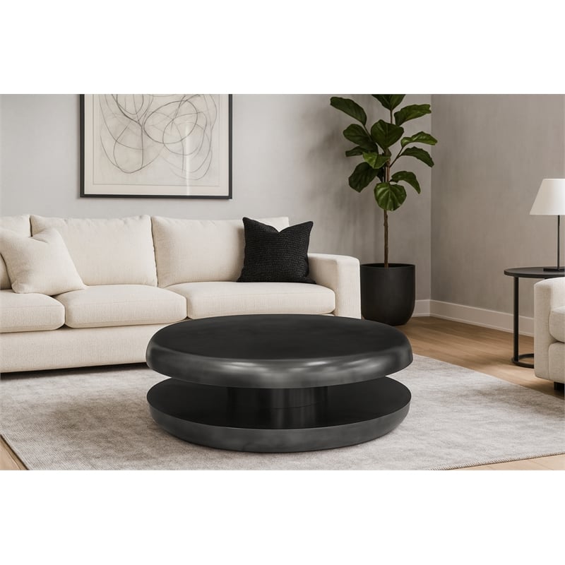 Meridian Furniture Jamison Black Iron Coffee Table