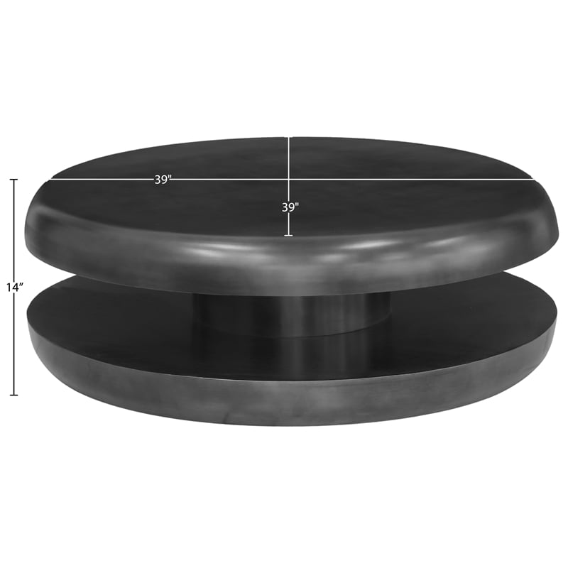 Meridian Furniture Jamison Black Iron Coffee Table