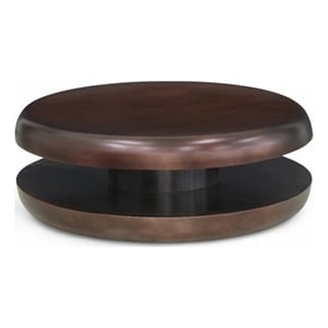 Meridian Furniture Jamison Brown Iron Coffee Table
