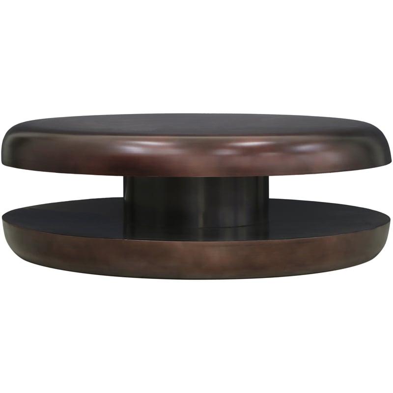 Meridian Furniture Jamison Brown Iron Coffee Table