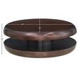 Meridian Furniture Jamison Brown Iron Coffee Table