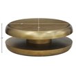 Meridian Furniture Jamison Gold Iron Coffee Table