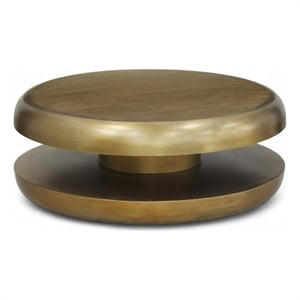 Meridian Furniture Jamison Gold Iron Coffee Table
