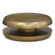 Meridian Furniture Jamison Gold Iron Coffee Table