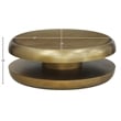 Meridian Furniture Jamison Gold Iron Coffee Table