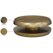 Meridian Furniture Jamison Gold Iron Coffee Table