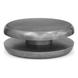 Meridian Furniture Jamison Silver Iron Coffee Table