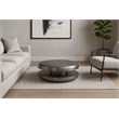 Meridian Furniture Jamison Silver Iron Coffee Table