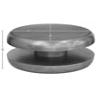 Meridian Furniture Jamison Silver Iron Coffee Table
