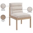 Meridian Furniture Eloura Beige Linen Textured Fabric Dining Chair (Set of 2)