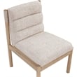 Meridian Furniture Eloura Beige Linen Textured Fabric Dining Chair (Set of 2)