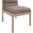 Meridian Furniture Eloura Brown Linen Textured Fabric Dining Chair (Set of 2)