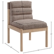 Meridian Furniture Eloura Brown Linen Textured Fabric Dining Chair (Set of 2)