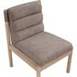 Meridian Furniture Eloura Brown Linen Textured Fabric Dining Chair (Set of 2)