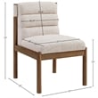 Meridian Furniture Eloura Beige Linen Textured Fabric Dining Chair (Set of 2)