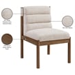 Meridian Furniture Eloura Beige Linen Textured Fabric Dining Chair (Set of 2)