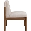 Meridian Furniture Eloura Beige Linen Textured Fabric Dining Chair (Set of 2)