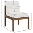 Meridian Furniture Eloura Cream Linen Textured Fabric Dining Chair (Set of 2)