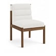 Meridian Furniture Eloura Cream Linen Textured Fabric Dining Chair (Set of 2)