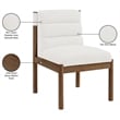 Meridian Furniture Eloura Cream Linen Textured Fabric Dining Chair (Set of 2)
