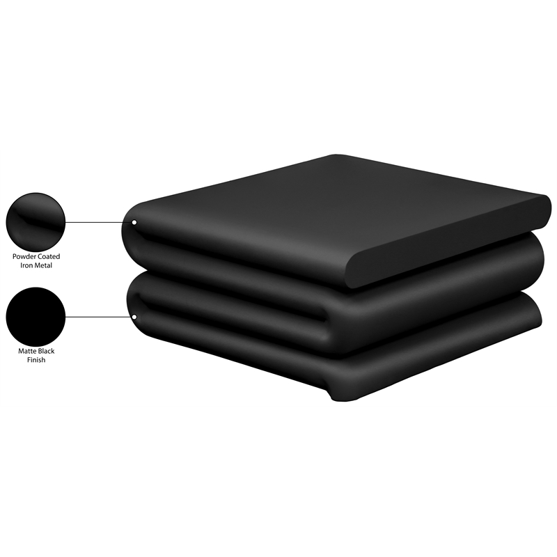 Meridian Furniture Roland Black Iron Coffee Table