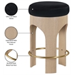 Meridian Furniture Bocceli Black Velvet Upholstered Counter Stool