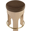 Meridian Furniture Bocceli Brown Velvet Upholstered Counter Stool