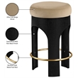 Meridian Furniture Bocceli Black Velvet Upholstered Counter Stool