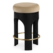Meridian Furniture Bocceli Black Velvet Upholstered Counter Stool