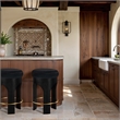 Meridian Furniture Bocceli Black Velvet Upholstered Counter Stool