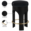 Meridian Furniture Bocceli Black Velvet Upholstered Counter Stool