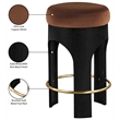Meridian Furniture Bocceli Black Velvet Upholstered Counter Stool